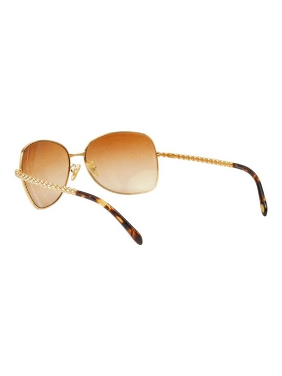 Tiffany & Co Gradient Lens Sunglasses Brown Gold Acetate Rhinestone Plated main image 7